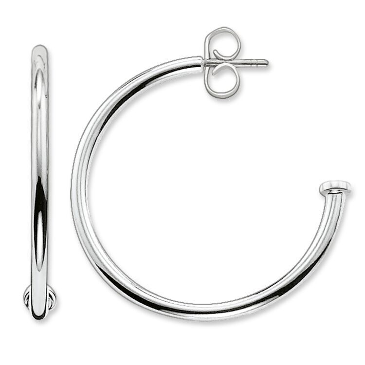 Silver half hoop earrings - CR589-001-12 - Thomas Sabo