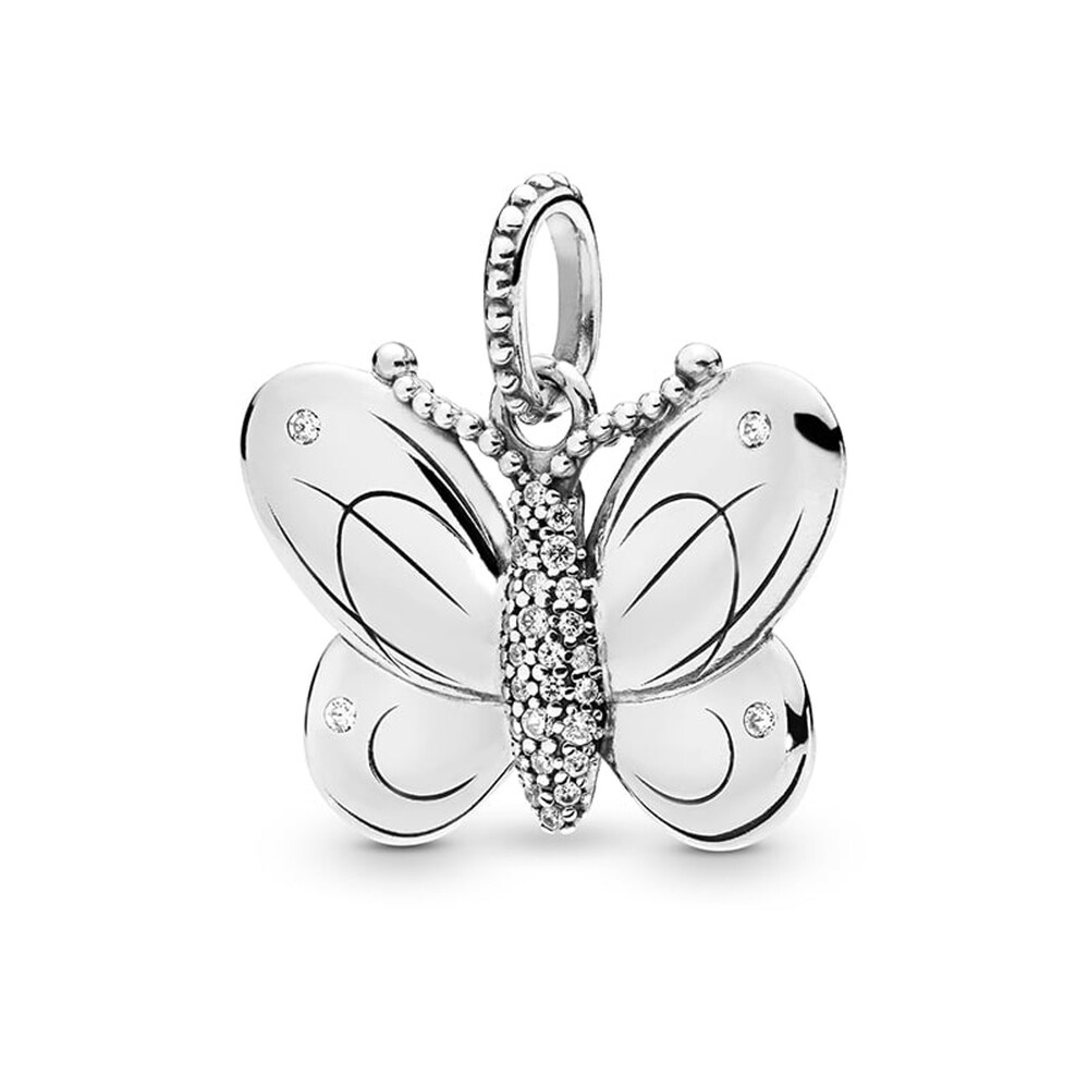 Papillon décoratif, cz incolore - 397933CZ - Pandora