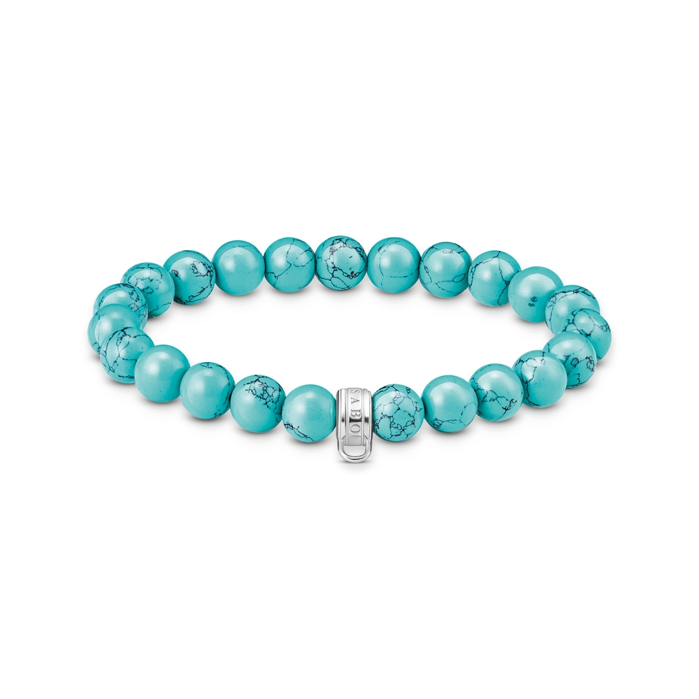 Bracelet argent, imitation turquoise - X0293-404-17-L17 - Thomas Sabo