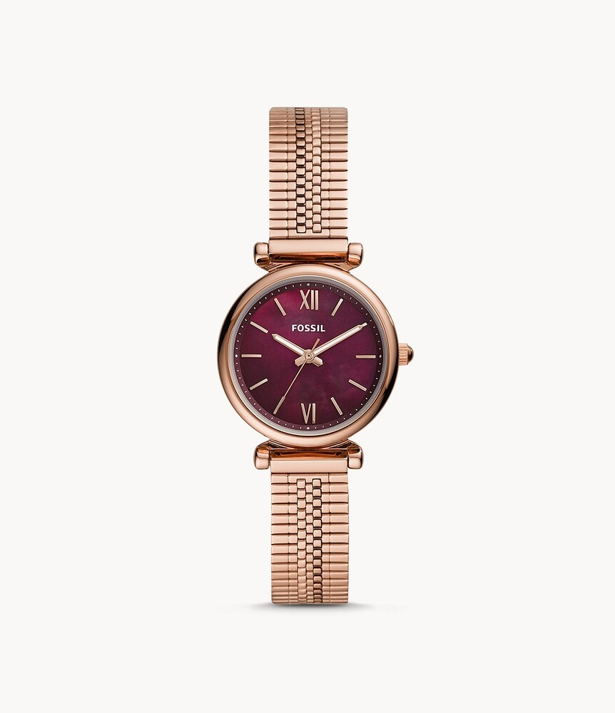 Montre femme acier rosé