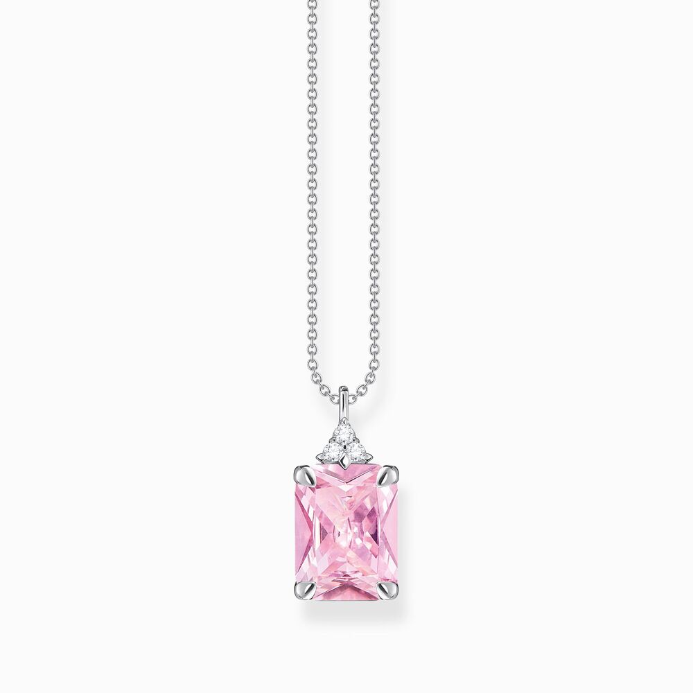 Pendentif argent, zircon rose - KE2089-051-9-L45V - Thomas Sabo