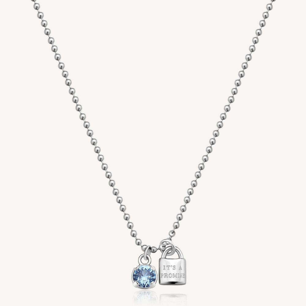 Collier amitié, acier, zircon bleu - BEIN009 - Brosway Italia