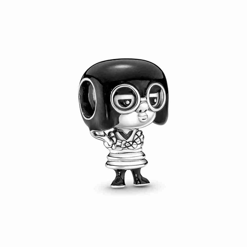 Bille inspirée de edna de pixar, argent, émail noir - 792026C01 - Pandora