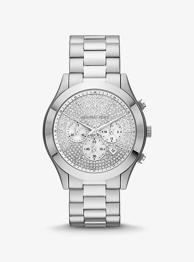 Montre en acier avec zircons - MK8910 - Michael Kors