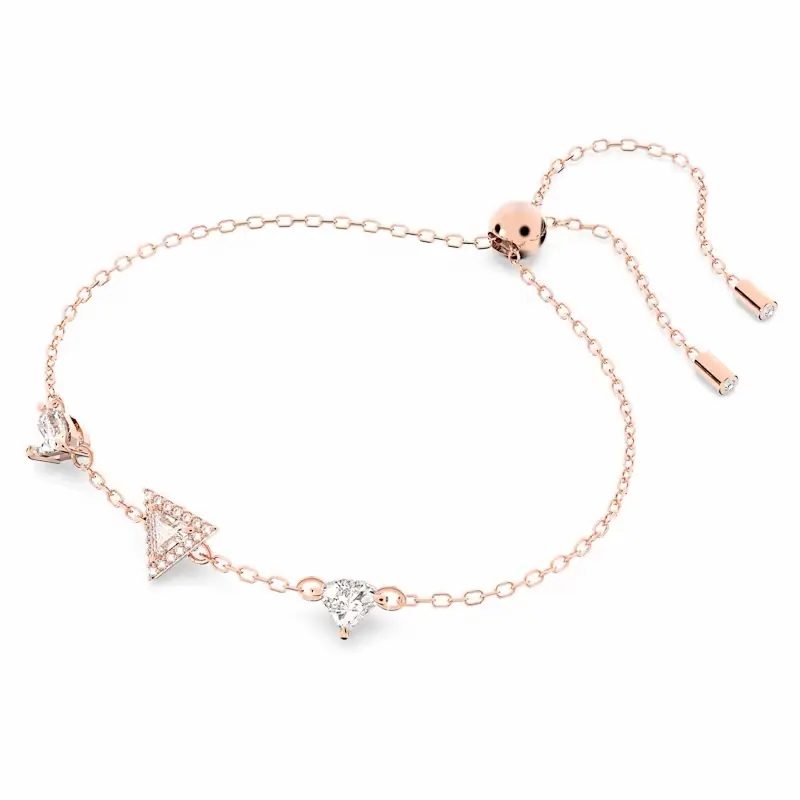 Bracelet métal rosé, cristaux blancs - 5649003 - Swarovski