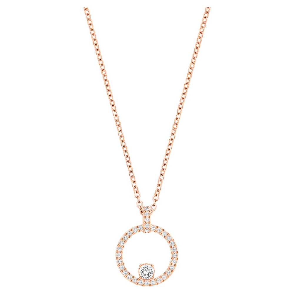 Pendentif métal rosé, cristaux blancs - 5202446 - Swarovski