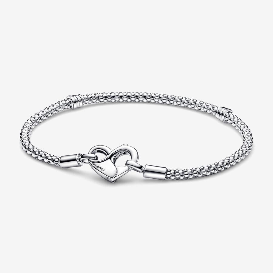 Studded Chain Bracelet, Silver - 592453C00-17 - Pandora