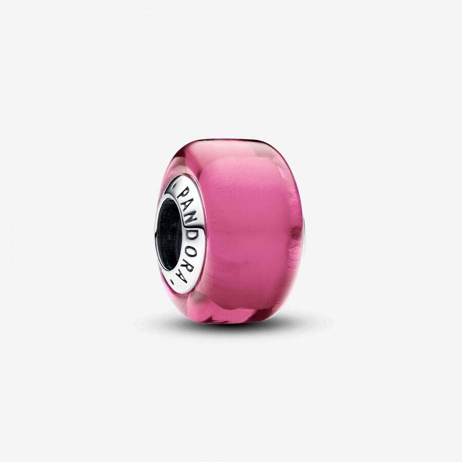  Silver charm, pink Murano glass - 793107C00 - Pandora