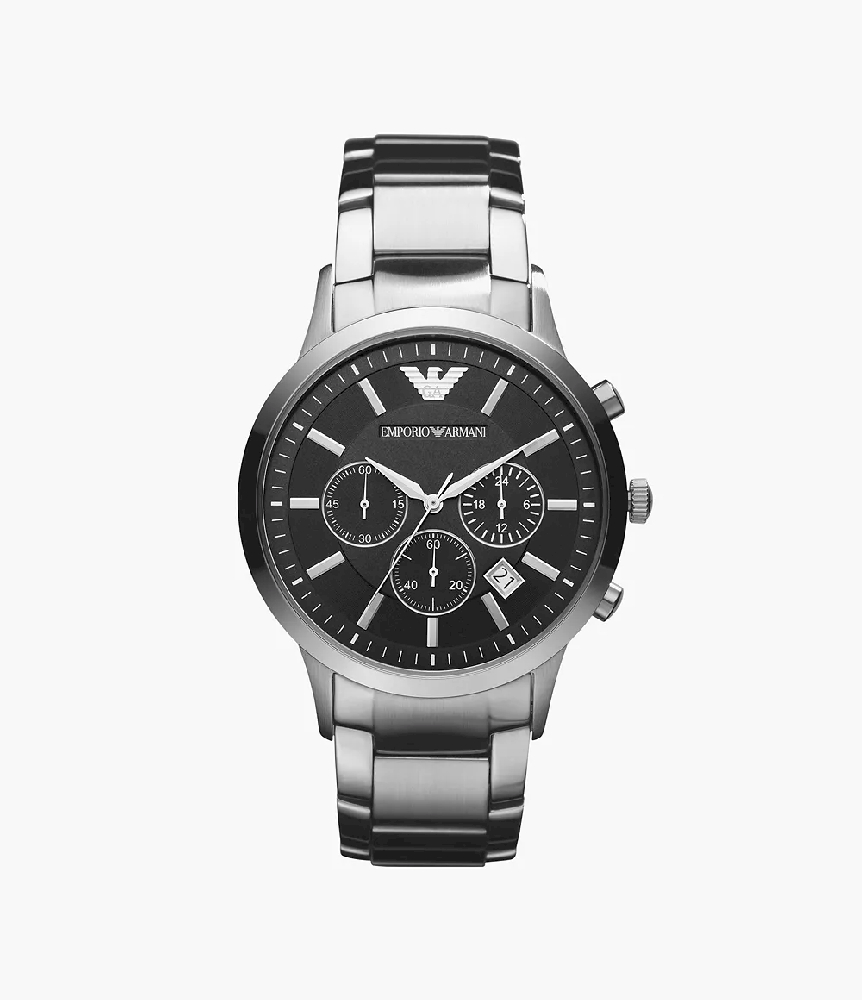 Emporio Armani men's two-hand stainless steel watch. - AR2434 - Emporio Armani