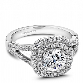 Bague démonstrateur argent 100 pts cz - B035-01WA-100A - Crown Ring