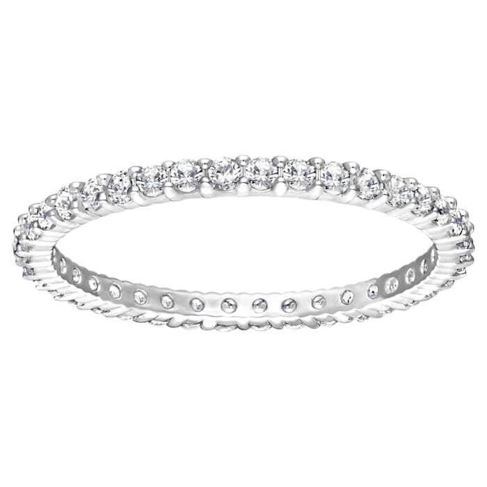 Vittore ring, rhodium-plated metal - 5007778 - Swarovski