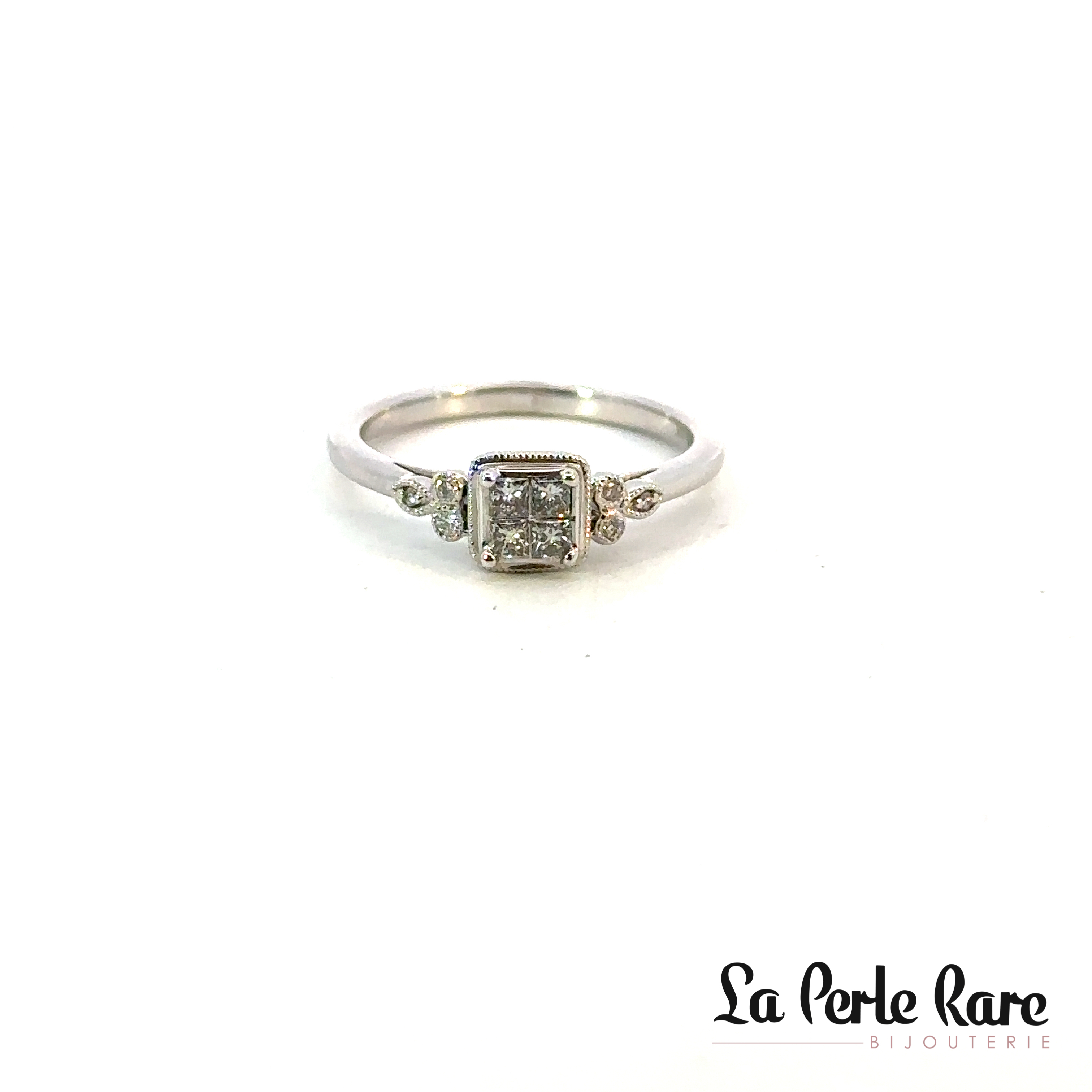 White gold ring with a total of 25 diamond points - 197931 - Exclusivity