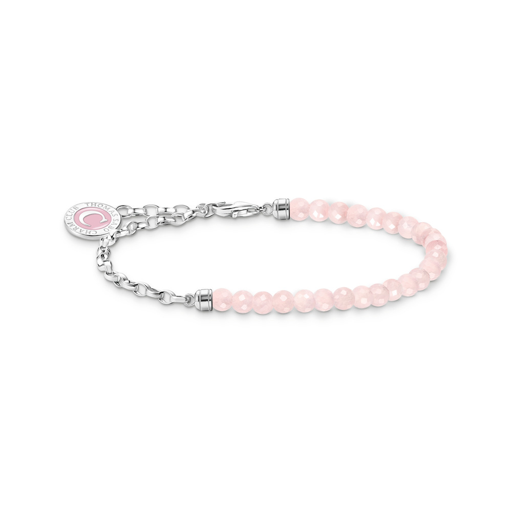 Bracelet argent, quartz rose - A2130-067-9-L15V - Thomas Sabo