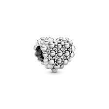 Bille coeur scintillant perlé, cz incolores - 798681C01 - Pandora