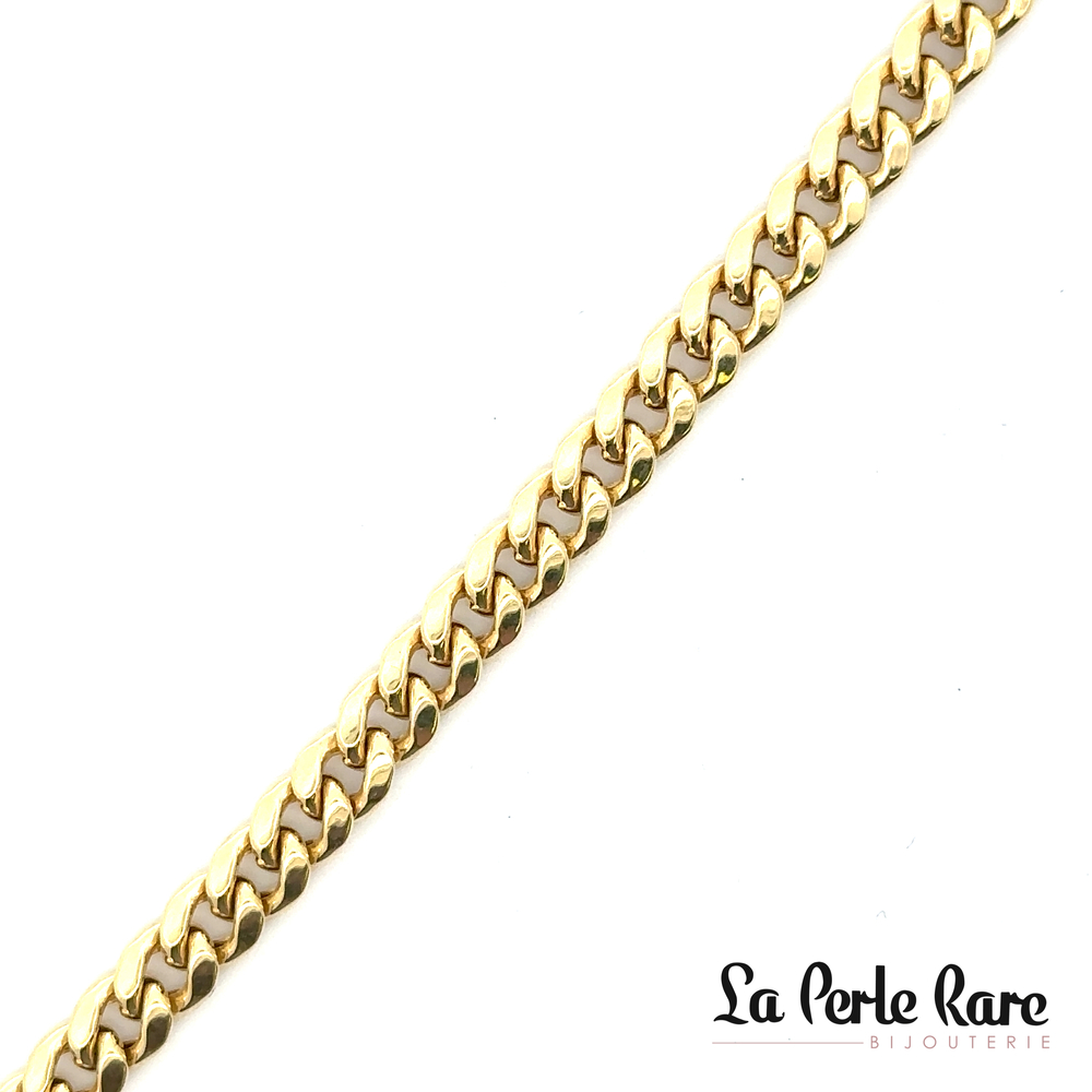 Yellow gold gourmette bracelet - LPR-1658-8 - Exclusivity