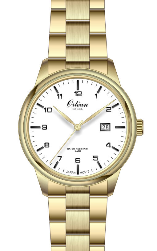 Montre en acier doré - ME3268 - Orlean