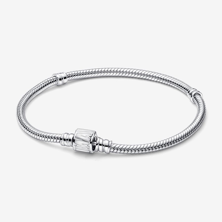 Bracelet fermoir Marvel, émail blanc, argent. - 592561C01-18 - Pandora