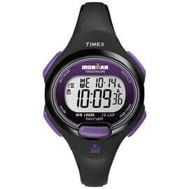 Montre ironman, silicone 2 tons (noir/mauve) - T5K523GP - Timex