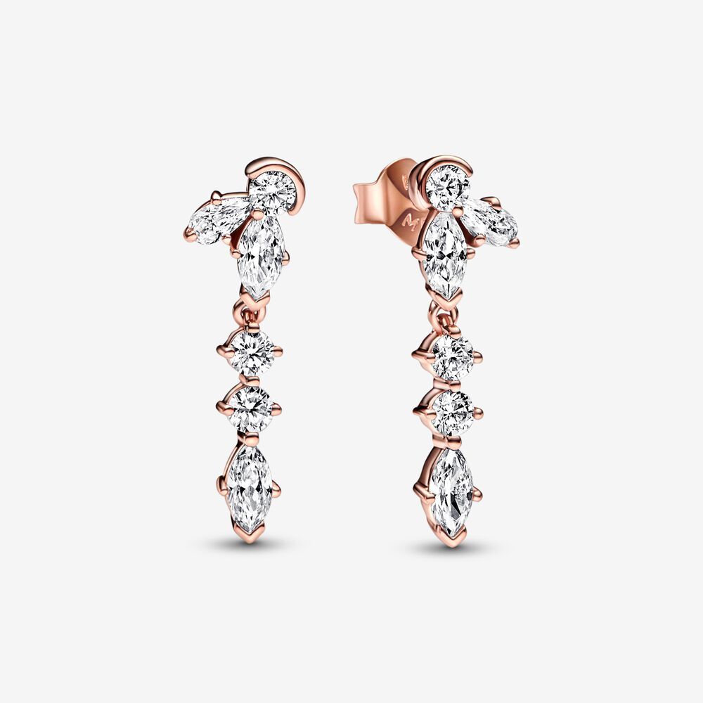 Bo pendantes herbiers scintillants, pandora rose, zircons - 282404C01 - Pandora