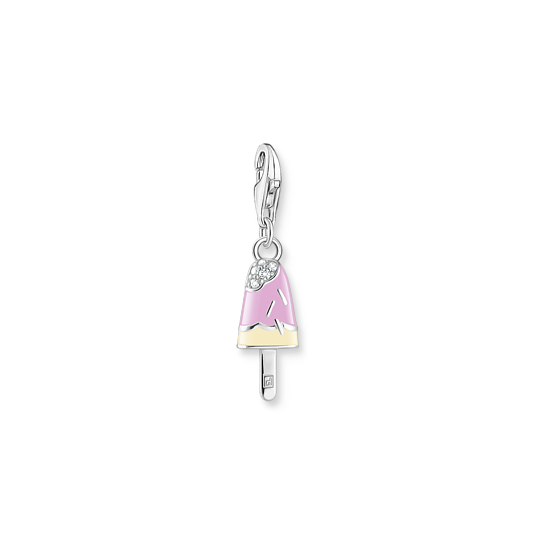 Charm glace, émail rose/jaune, zircons - 1999-041-7 - Thomas Sabo