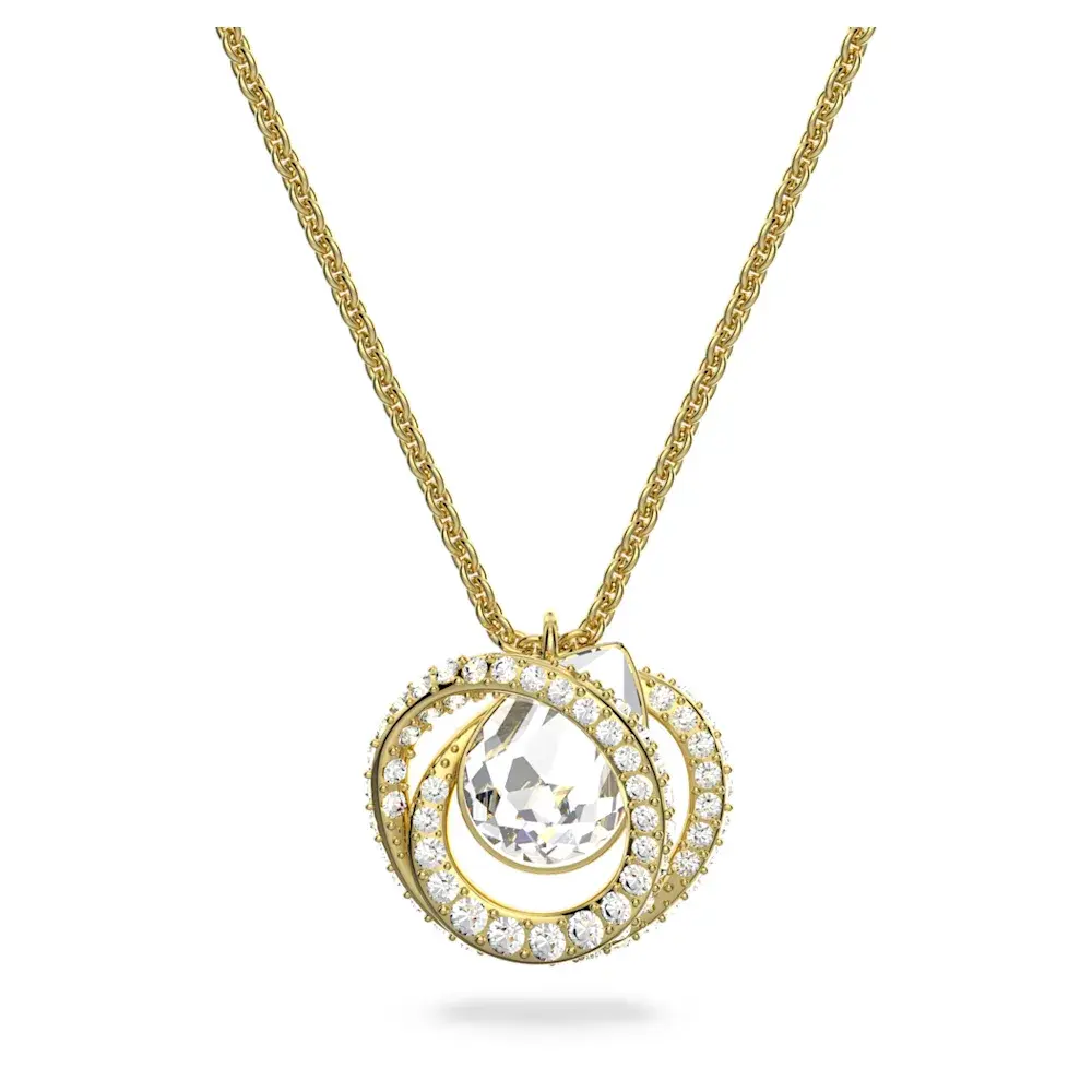 Collier métal rhodié, cristaux blancs - 5636511 - Swarovski