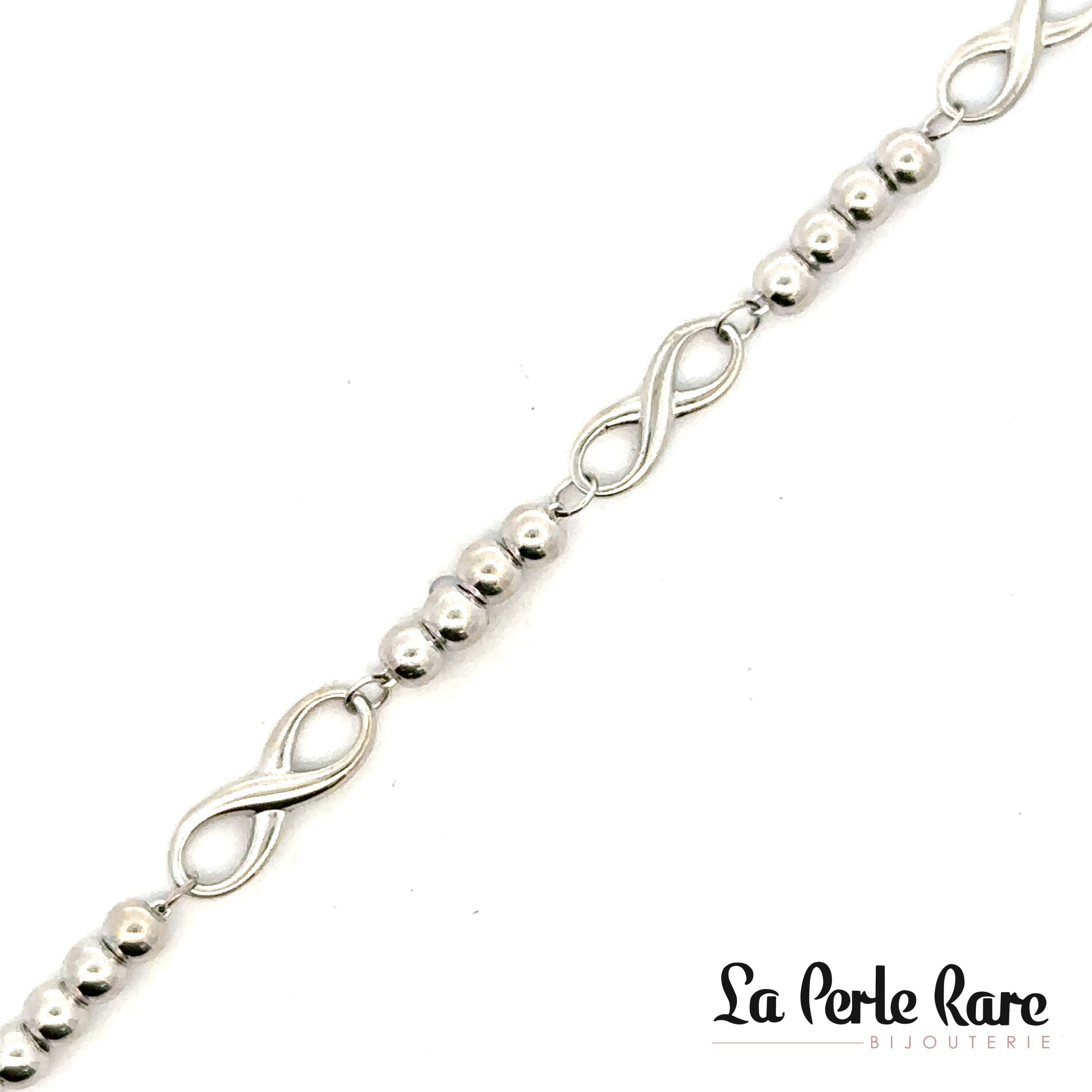 White Gold Infinity Bracelet - BDP01-3229-B - Exclusivity