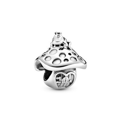 Bille champignon et grenouille, argent