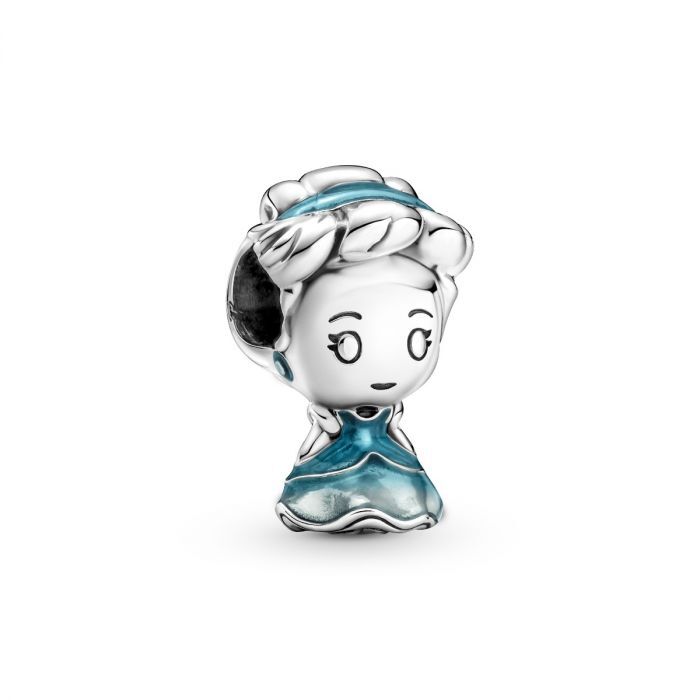 Bille disney cendrillon, argent, émail bleu - 799509C01 - Pandora