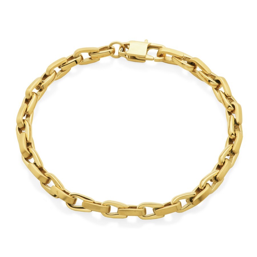 8.5 in, 5.5 mm golden steel bracelet - T1XD340285 - Steelx