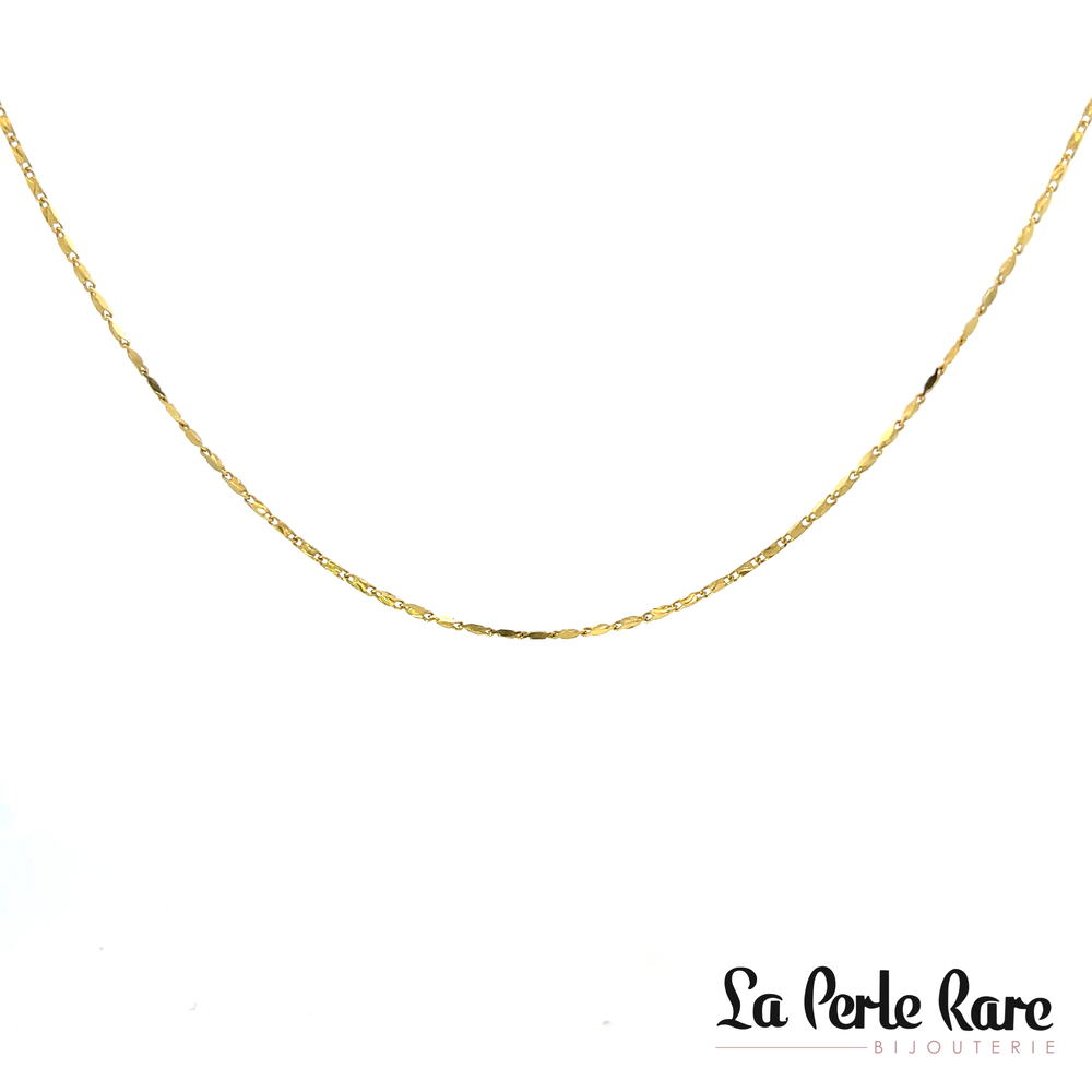 Yellow gold patterned chain - 2195-20 - Exclusivity