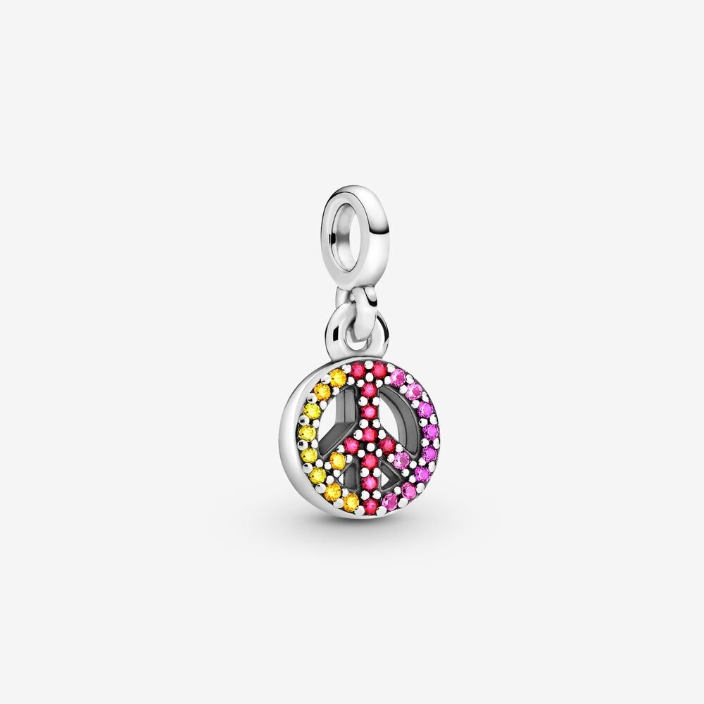 Ma paix, cristal multicolore cz rouges pandora me - 799424C01 - Pandora