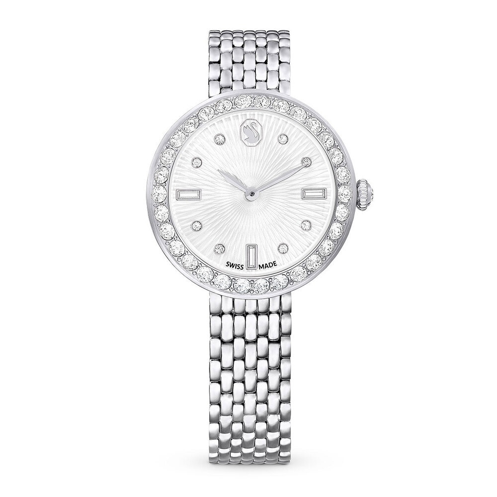 Montre métal rhodié, cristaux - 5673022 - Swarovski