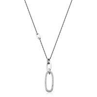 Steel and zirconium necklace - T3XB920123 - Steelx