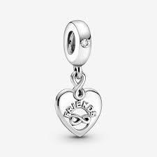 Bille coeur amies pour la vie, cz incolores - 799294C01 - Pandora