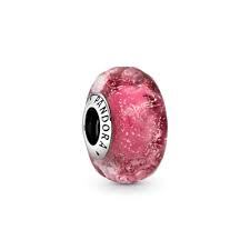 Bille verre de murano rose fantaisie ondulé - 798872C00 - Pandora