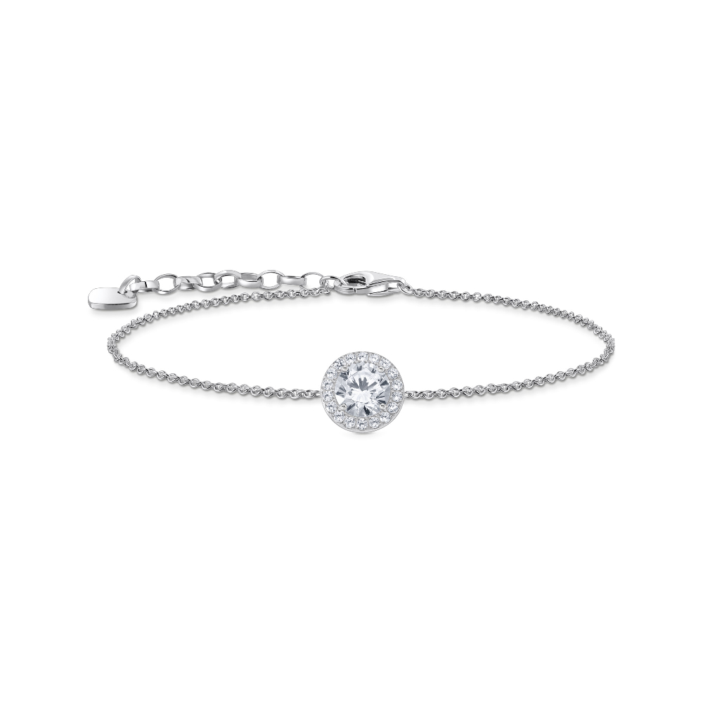 Bracelet argent, zircons incolores - A2166-051-14-L19V - Thomas Sabo