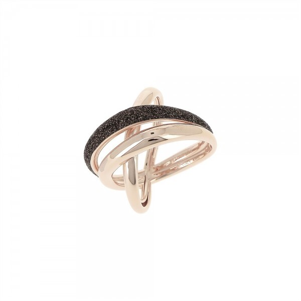  Rose silver ring, bronze dust - WPLVA1713-M - Pesavento