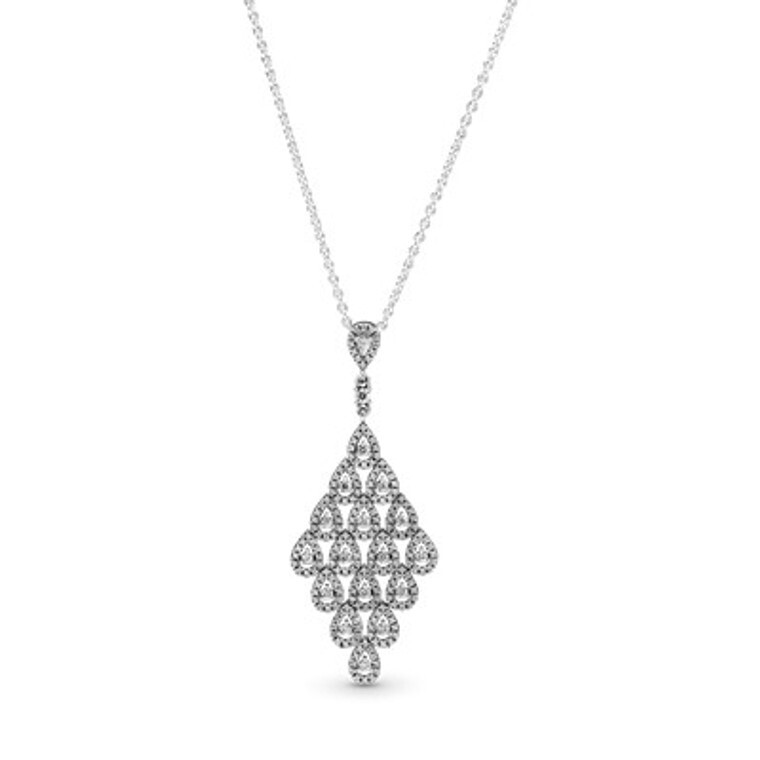 Collier cascade de séduction, cz incolor - 396262CZ-80 - Pandora