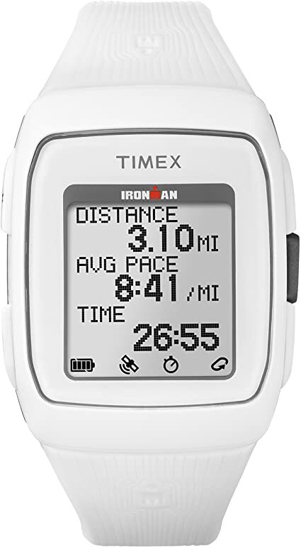 Montre ironman gps silicone blanc