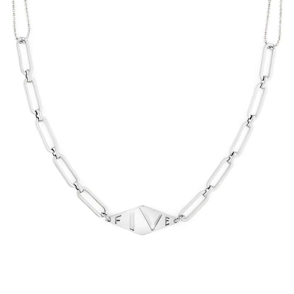 Collier Iseo, acier - 3137FJ-50 - FIVE JWLRY