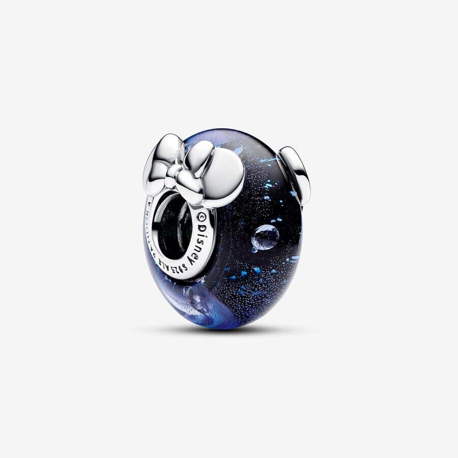 Bille Disney, Mickey et Minnie, argent, verre de Murano, zircons - 792958C01 - Pandora