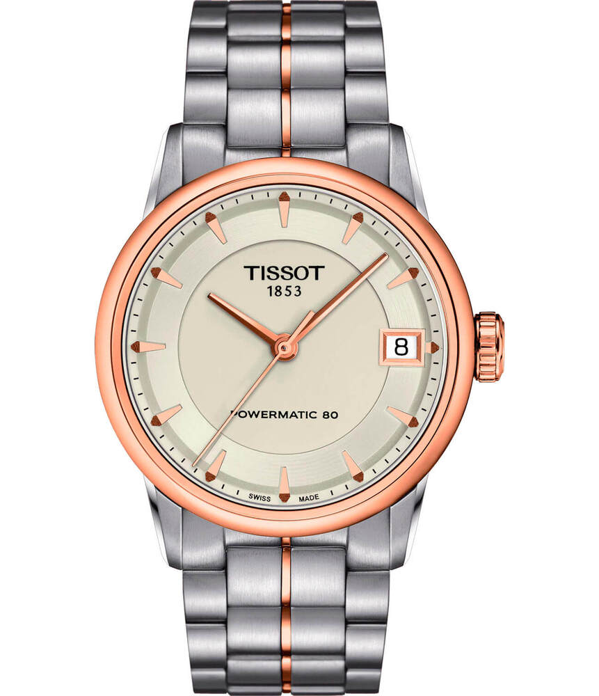 Automatic watch, two-tone steel (white/rose) - T0862072226101 - Tissot