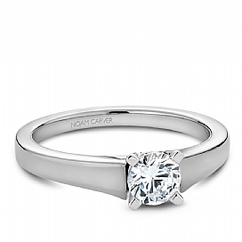 Solitaire or blanc 33 pts dia si-gh - S00603WMFB33 - Crown Ring