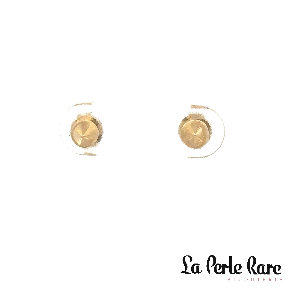 10K Yellow Gold Stud Earrings - EAS-5643-J - Exclusivity