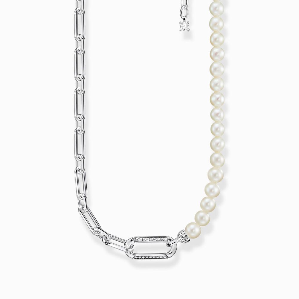 Collier argent, perles, zircons - KE2109-167-14-L45V - Thomas Sabo