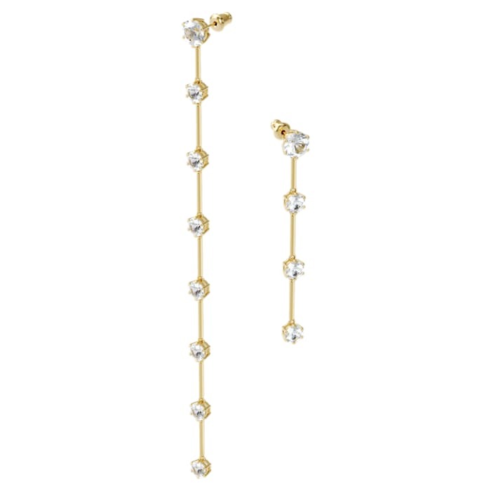 Gold metal crystal dang earrings - 5600490 - Swarovski