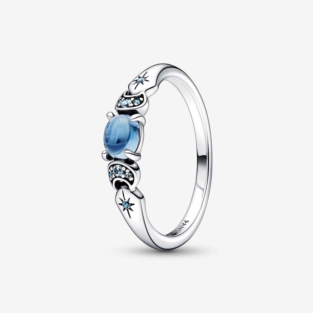 Bague disney princesse jasmine, argent, cristaux bleus - 192344C01-50 - Pandora