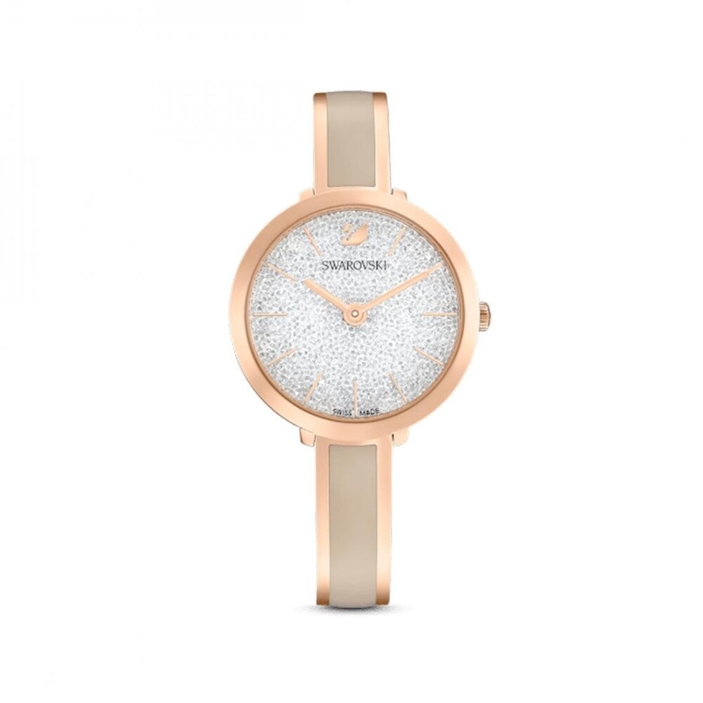 Montre métal rosé, cristaux blancs - 5642218 - Swarovski