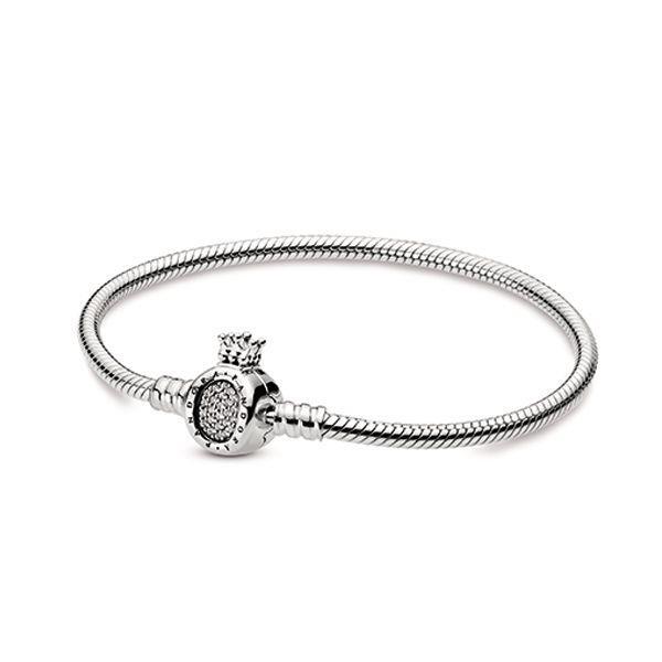 Bracelet o couronné scintillant, cz incolores, pandora moments - 598286CZ-17 - Pandora