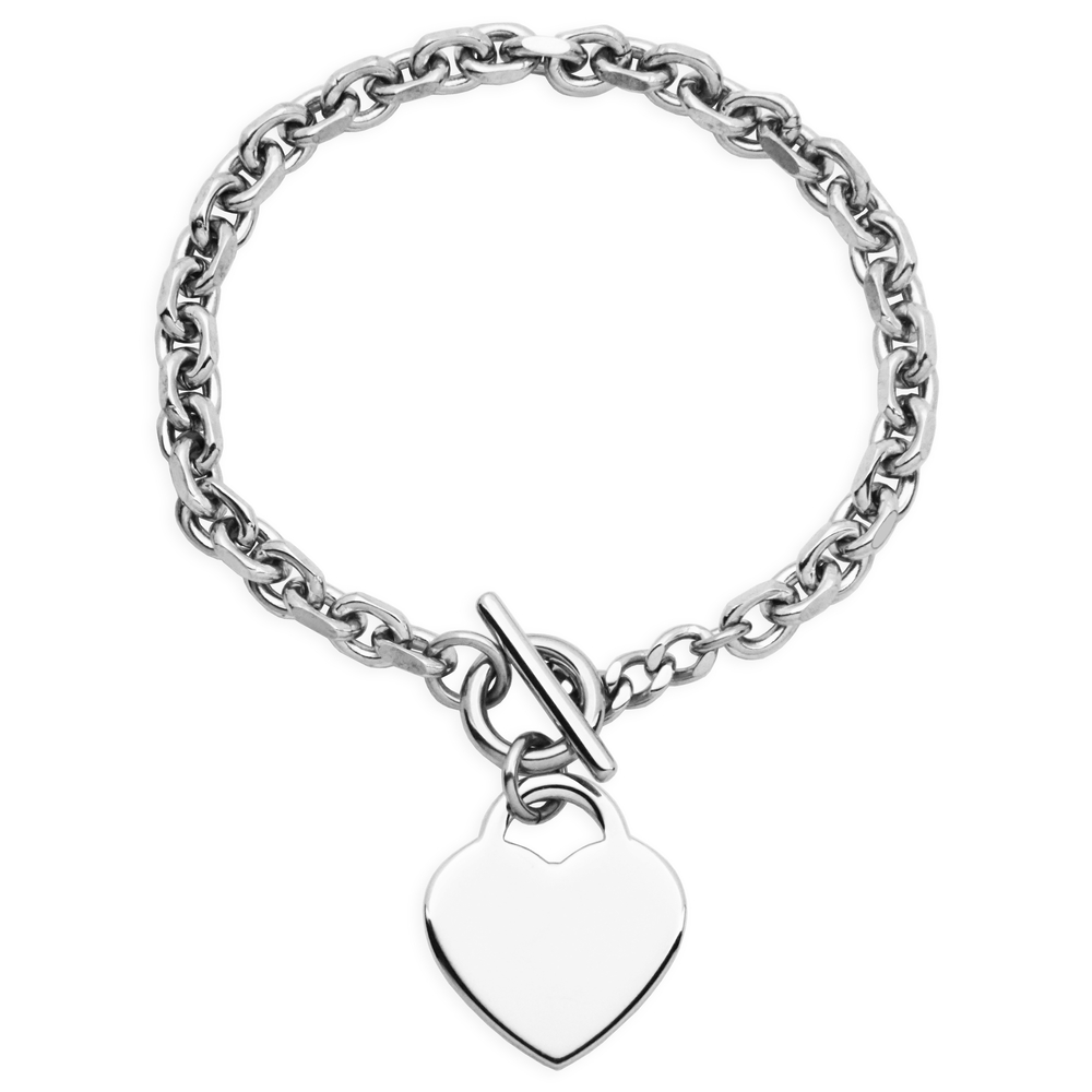 Bracelet coeur acier - T1XE870175 - Steelx